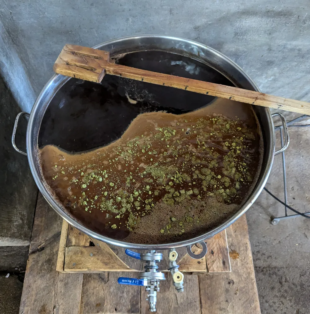 brew day stout, brassage